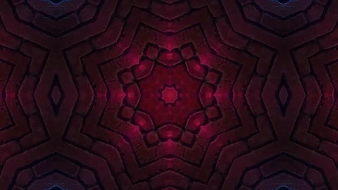 Poly Art Kaleidoscope Hypnotic Pattern Animation Footage Stock Footage 123159304