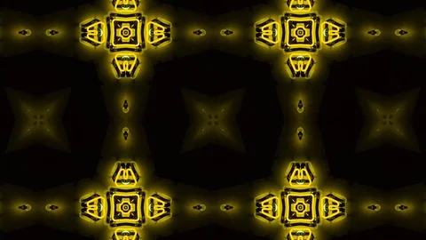 Poly Art Kaleidoscope Hypnotic Pattern Animation Footage Stock Footage 123160616