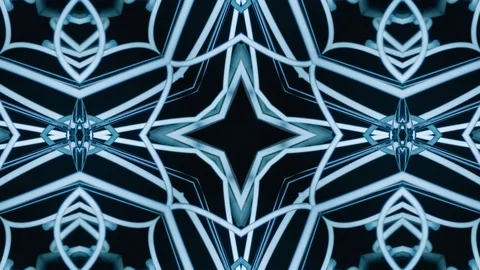 Poly Art Kaleidoscope Hypnotic Pattern Animation Footage Stock Footage 123160889