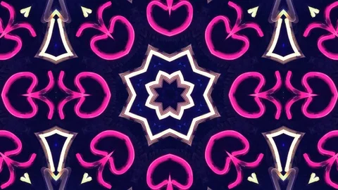 Poly Art Kaleidoscope Hypnotic Pattern Animation Footage Stock Footage 123161287