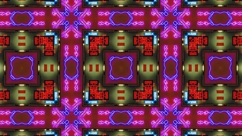 Poly Art Kaleidoscope Hypnotic Pattern Animation Footage Stock Footage 123161998