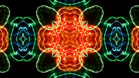 Poly Art Kaleidoscope Hypnotic Pattern Animation Footage Stock Footage 123162320