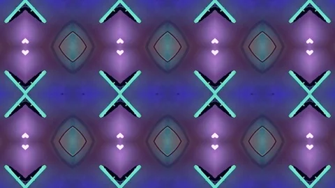 Poly Art Kaleidoscope Hypnotic Pattern Animation Footage Stock Footage 123163026