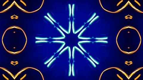 Poly Art Kaleidoscope Hypnotic Pattern Animation Footage Stock Footage 123163494
