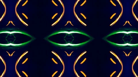 Poly Art Kaleidoscope Hypnotic Pattern Animation Footage Stock Footage 123163959