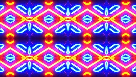 Poly Art Kaleidoscope Hypnotic Pattern Animation Footage Stock Footage 123164587