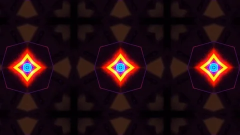 Poly Art Kaleidoscope Hypnotic Pattern Animation Footage Stock Footage 123164751