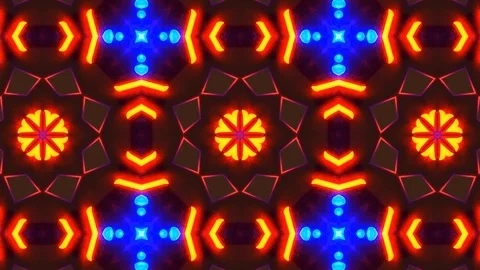 Poly Art Kaleidoscope Hypnotic Pattern Animation Footage Stock Footage 123164924