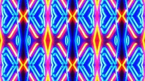 Poly Art Kaleidoscope Hypnotic Pattern Animation Footage Stock Footage 123164925