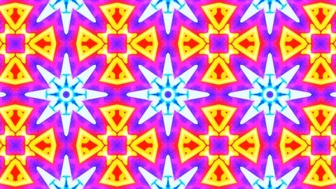 Poly Art Kaleidoscope Hypnotic Pattern Animation Footage Stock Footage 123165139