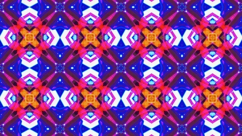 Poly Art Kaleidoscope Hypnotic Pattern Animation Footage Stock Footage 123166565