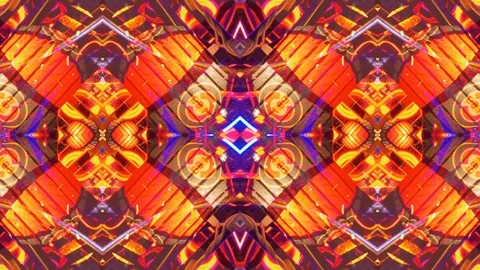 Poly Art Kaleidoscope Hypnotic Pattern Animation Footage Stock Footage 123166795