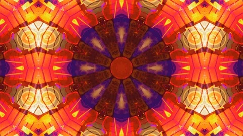 Poly Art Kaleidoscope Hypnotic Pattern Animation Footage Stock Footage 123167275