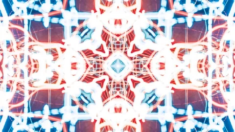 Poly Art Kaleidoscope Hypnotic Pattern Animation Footage Stock Footage 123168841