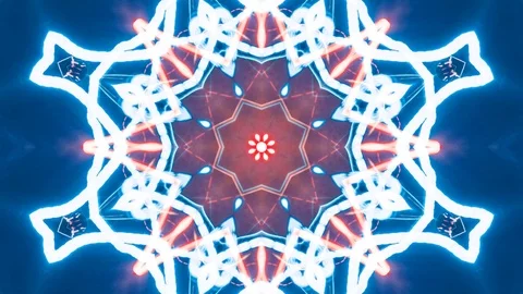 Poly Art Kaleidoscope Hypnotic Pattern Animation Footage Stock Footage 123169056