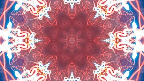Poly Art Kaleidoscope Hypnotic Pattern Animation Footage Stock Footage 123169149