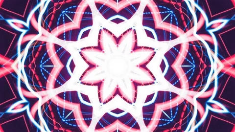 Poly Art Kaleidoscope Hypnotic Pattern Animation Footage Stock Footage 123169816