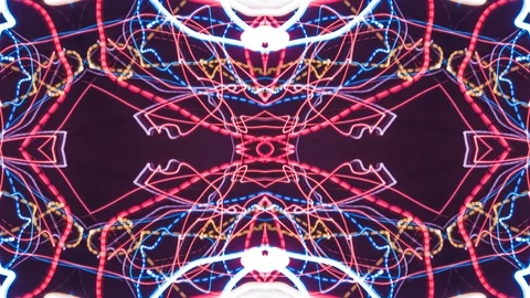 Poly Art Kaleidoscope Hypnotic Pattern Animation Footage Stock Footage 123169874