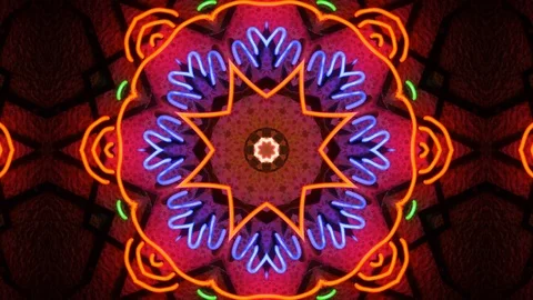 Poly Art Kaleidoscope Hypnotic Pattern Animation Footage Stock Footage 123170468