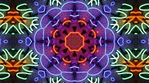 Poly Art Kaleidoscope Hypnotic Pattern Animation Footage Stock Footage 123170521