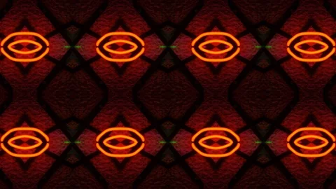 Poly Art Kaleidoscope Hypnotic Pattern Animation Footage Video stock 123170588