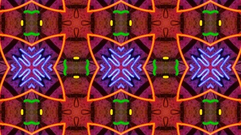 Poly Art Kaleidoscope Hypnotic Pattern Animation Footage Stock Footage 123170607