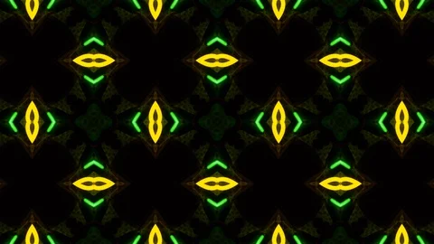 Poly Art Kaleidoscope Hypnotic Pattern Animation Footage Video stock 123170633
