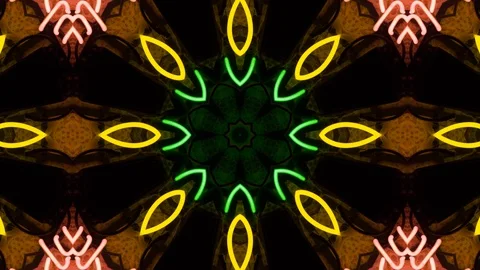 Poly Art Kaleidoscope Hypnotic Pattern Animation Footage Stock Footage 123170639