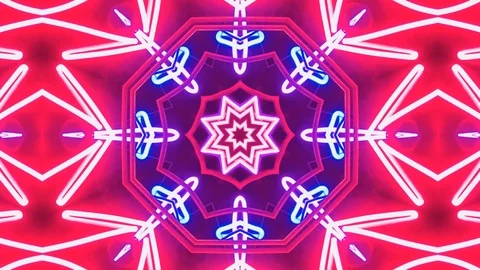 Poly Art Kaleidoscope Hypnotic Pattern Animation Footage Stock Footage 123170736