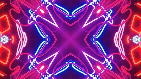 Poly Art Kaleidoscope Hypnotic Pattern Animation Footage Stock Footage 123170766