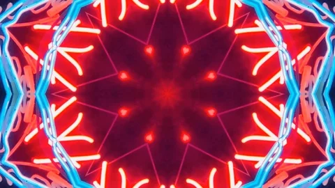 Poly Art Kaleidoscope Hypnotic Pattern Animation Footage Stock Footage 123170874