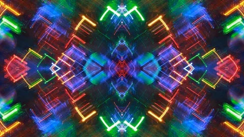 Poly Art Kaleidoscope Hypnotic Pattern Animation Footage Stock Footage 123170985