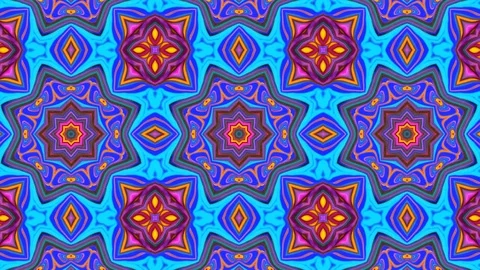Poly Art Kaleidoscope Hypnotic Pattern Animation Footage Stock Footage 126261054
