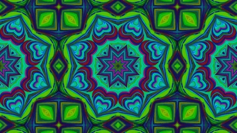 Poly Art Kaleidoscope Hypnotic Pattern Animation Footage Stock Footage 126261114