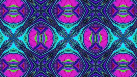 Poly Art Kaleidoscope Hypnotic Pattern Animation Footage Stock Footage 126261152