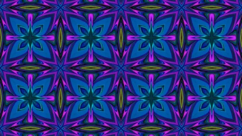 Poly Art Kaleidoscope Hypnotic Pattern Animation Footage Stock Footage 126261237