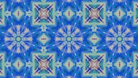 Poly Art Kaleidoscope Hypnotic Pattern Animation Footage Video stock 126261340