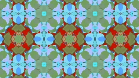 Poly Art Kaleidoscope Hypnotic Pattern Animation Footage Stock Footage 126261345