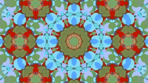 Poly Art Kaleidoscope Hypnotic Pattern Animation Footage Stock Footage 126261409