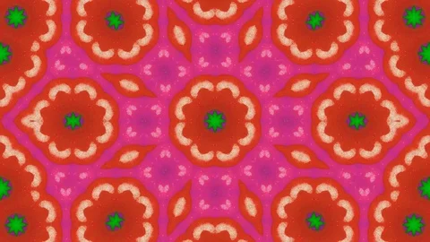 Poly Art Kaleidoscope Hypnotic Pattern Animation Footage Stock Footage 126261503