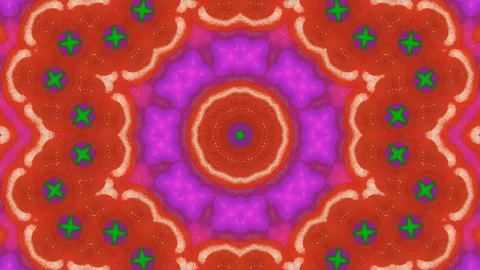 Poly Art Kaleidoscope Hypnotic Pattern Animation Footage Stock Footage 126261510