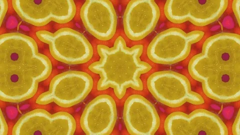 Poly Art Kaleidoscope Hypnotic Pattern Animation Footage Stock Footage 126261612
