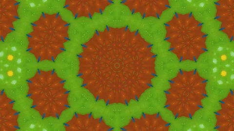 Poly Art Kaleidoscope Hypnotic Pattern Animation Footage Stock Footage 126261633
