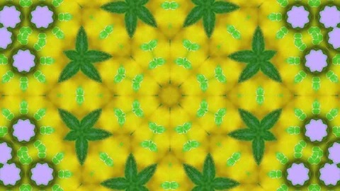 Poly Art Kaleidoscope Hypnotic Pattern Animation Footage Stock Footage 126261950
