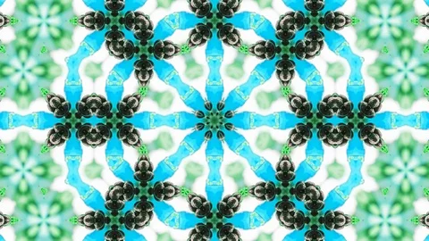 Poly Art Kaleidoscope Hypnotic Pattern Animation Footage Stock Footage 126262221