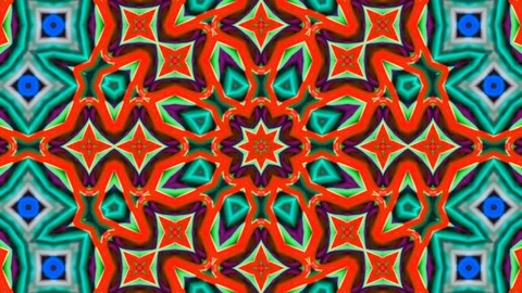 Poly Art Kaleidoscope Hypnotic Pattern Animation Footage Stock Footage 126263509