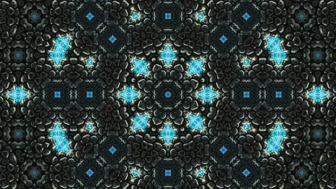 Poly Art Kaleidoscope Hypnotic Pattern Animation Footage Stock Footage 126263566