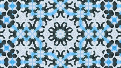 Poly Art Kaleidoscope Hypnotic Pattern Animation Footage Stock Footage 126264014