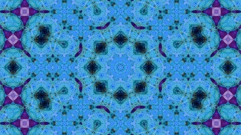 Poly Art Kaleidoscope Hypnotic Pattern Animation Footage Video stock 126264145