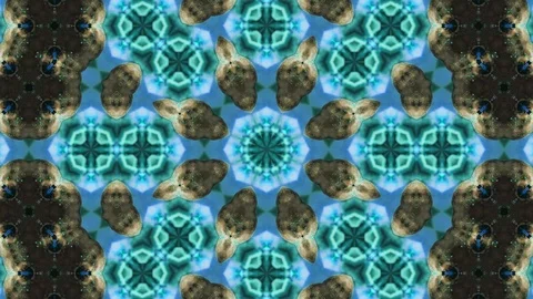 Poly Art Kaleidoscope Hypnotic Pattern Animation Footage Stock Footage 126264164